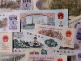 Colorful Chinese Paper Money Photographic Print