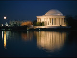 View of the Jefferson Memorial at Night Photographic Print