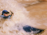 Kayaker Running the Rapids Photographic Print