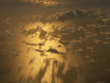 Clouds and Their Shadows over the Pacific Ocean at Sunrise Photographic Print by Tim Laman