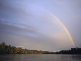 Rainbow over Amazon Rain Forest Photographic Print by Steve Winter