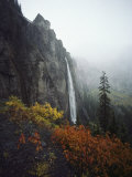 Bridal Veil Falls Plummets Down a Rock Cliff Near Telluride Photographic Print