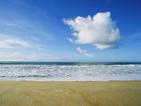 Beach, Ocean, Sky, and Clouds Above Cape Hatteras Photographic Print