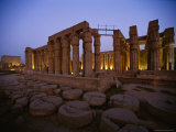 The Luxor Temple at Twilight Photographic Print by Kenneth Garrett