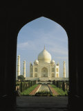 A View of the Taj Mahal Framed Through a Doorway Photographic Print by Ed George