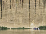A Raft Floats on the Lazy Sections of the Yampa River Photographic Print by Stephen Alvarez