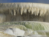 Travertine Build-Up Along the Edge of a Hot Spring Pool Photographic Print