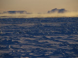Icescape Showing Frozen Sea Ice and a Freshwater Iceberg Photographic Print