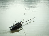 Fishing Boat on the Mingjiang River, Guangxi, China Photographic Print by Raymond Gehman