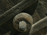 Close-up of Wooden Wheel at Mission San Francisco Solano Photographic Print by Todd Gipstein