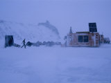 A Portable Field Station Shelters Scientists Camping on Summer Sea Ice to Study Weddell Seals Photographic Print by Maria Stenzel