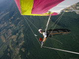 Skip Brown Self-Portrait Hang Gliding over the Cumberland Valley Photographie