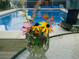 A Bouquet of Flowers in a Glass Vase Photographic Print by Raymond Gehman
