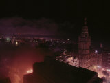 View at Night of Fog-Shrouded Buenos Aires Photographie par Pablo Corral Vega