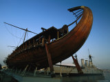 Olympias, Replica of Ancient Greek Warship in Dry Dock Near Athens Photographic Print by James L. Stanfield