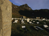 Close up of Shackletons Grave in Grytviken, Where He is Remembered as a Great Explorer Photographic Print