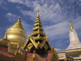 The Shwezigon Pagoda and Spires in Pagan Photographic Print