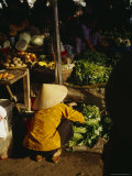 Vegtable Sellers at a Wet Market in Hoi An Photographie