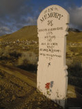 Headstone in the Old Cemetery, Virginia City, Nevada Photographic Print by Phil Schermeister