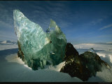 Thick Ice Jutting Skyward in a Winter Landscape in Wapusk Photographic Print
