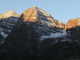 Morning Sunlight Shines on the Majestic Maroon Bells Photographic Print by Charles Kogod