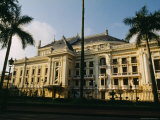 The Hanoi Opera House and Palm Trees Photographic Print