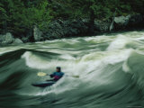 Kayaking on the Lochsa River in the Clearwater National Forest, Idaho Photographic Print