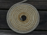 A Boat Rope Coiled in a Pattern to Avoid Tangling Photographic Print