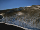 Aerial View of Lake Hovsgol, Mongolias Largest Fresh Water Lake Photographic Print