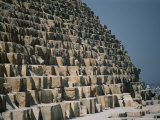 A Close View of the Base of the Great Pyramid of Cheops Photographic Print