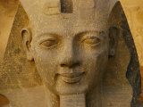 A Close View of a Large Statue at Luxor Photographic Print