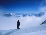 A Climber at 16,000 Feet on the West Buttress of Denali Photographic Print by Bill Hatcher