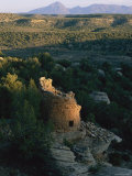 The Remains of a Tower Built by the Anasazi Photographic Print by Melissa Farlow