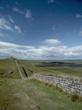 Hadrians Wall Stretches Across the English Countryside Photographic Print