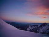 Climber on El Paso Superior at Twilight Photographie