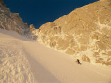 Climber on the Franco-Argentine Route up Cerro Fitzroy Photographie