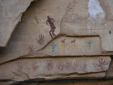 Petroglyphs Decorate a Spring in Utah Photographic Print