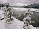 A fisherman tries his luck in the Yellowstone River Lámina fotográfica por Annie Griffiths Belt A fisherman tries his luck in the Yellowstone River Lámina fotográfica por Annie Griffiths Belt