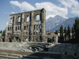 Roman Ruins in Aosta Photographie