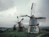 View of Windmills on Faial Photographic Print