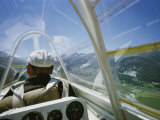 View Inside a Glider Floating Above the Inn Valley Photographie
