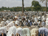 Friday Worshippers at the Mosque in Kano Photographic Print