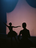 Silhouetted Ballet Dancers Put on a Performance Photographic Print by Jodi Cobb