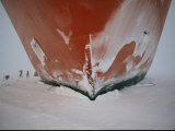 The Icebreaker Nathaniel B. Palmer Grinds to a Halt in the Frozen Ross Sea, Photographic Print