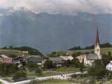 View of a picturesque Austrian village near Innsbruck Lámina fotográfica View of a picturesque Austrian village near Innsbruck Lámina fotográfica