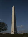 American Flags Ring the Washington Monument in This Full-Length View Photographic Print