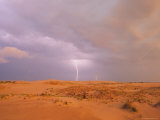 Lightning over Sand Dune, Jockeys Ridge State Park, North Carolina Photographie