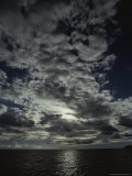 Sky and Water Near Bora Bora Photographic Print