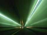 Passing at High Speed Through Tunnel Photographic Print
