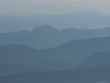 Hazy Mountain Ridges in Provence Photographic Print